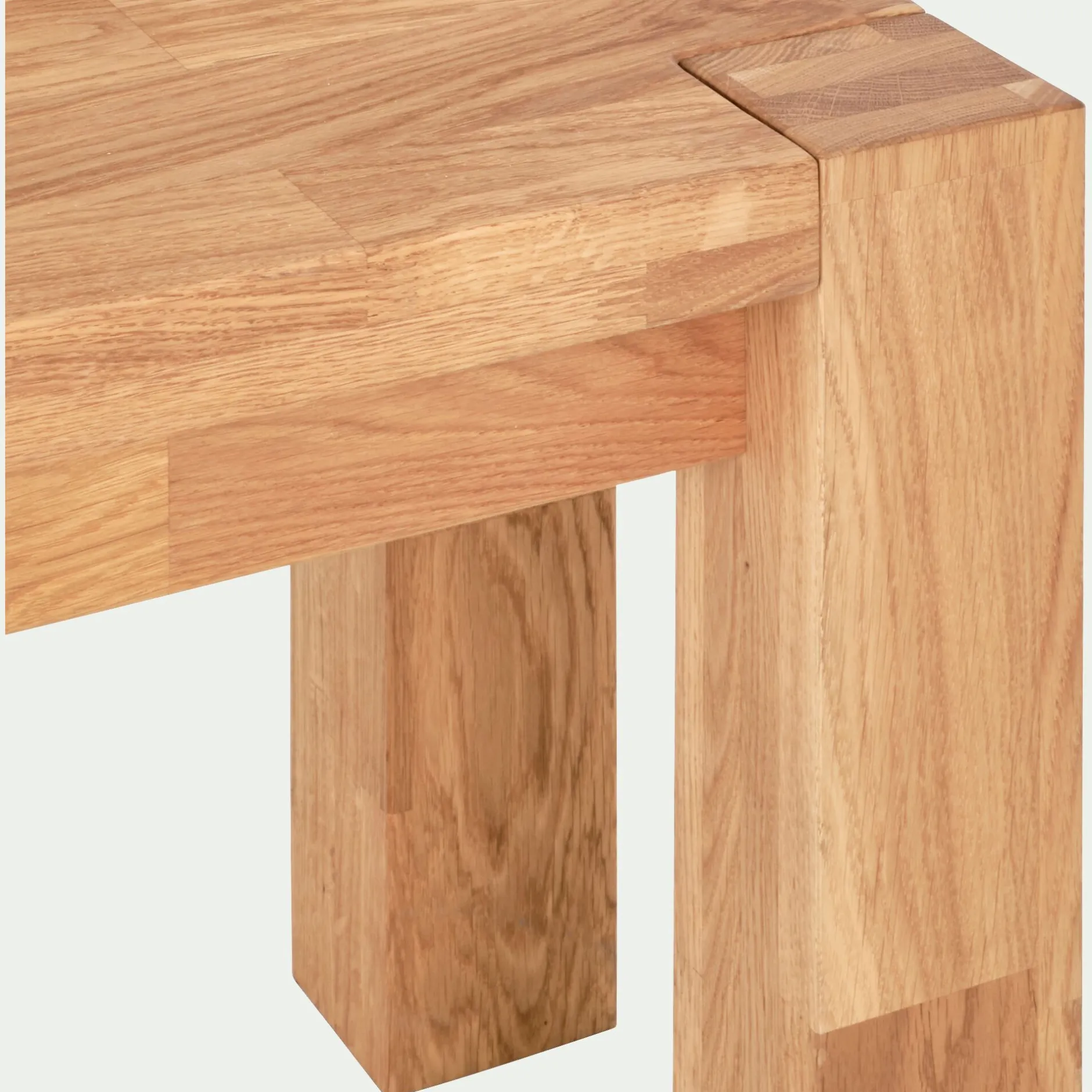 Tiroir Et Bout De Lit|Tabouret*alinea Banc en chêne massif huilé L160cm - Bois clair