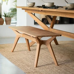 Tiroir Et Bout De Lit|Tabouret*alinea Banc en chêne massif vernis naturel L130cm - Bois clair