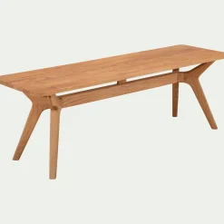 Tiroir Et Bout De Lit|Tabouret*alinea Banc en chêne massif vernis naturel L130cm - Bois clair
