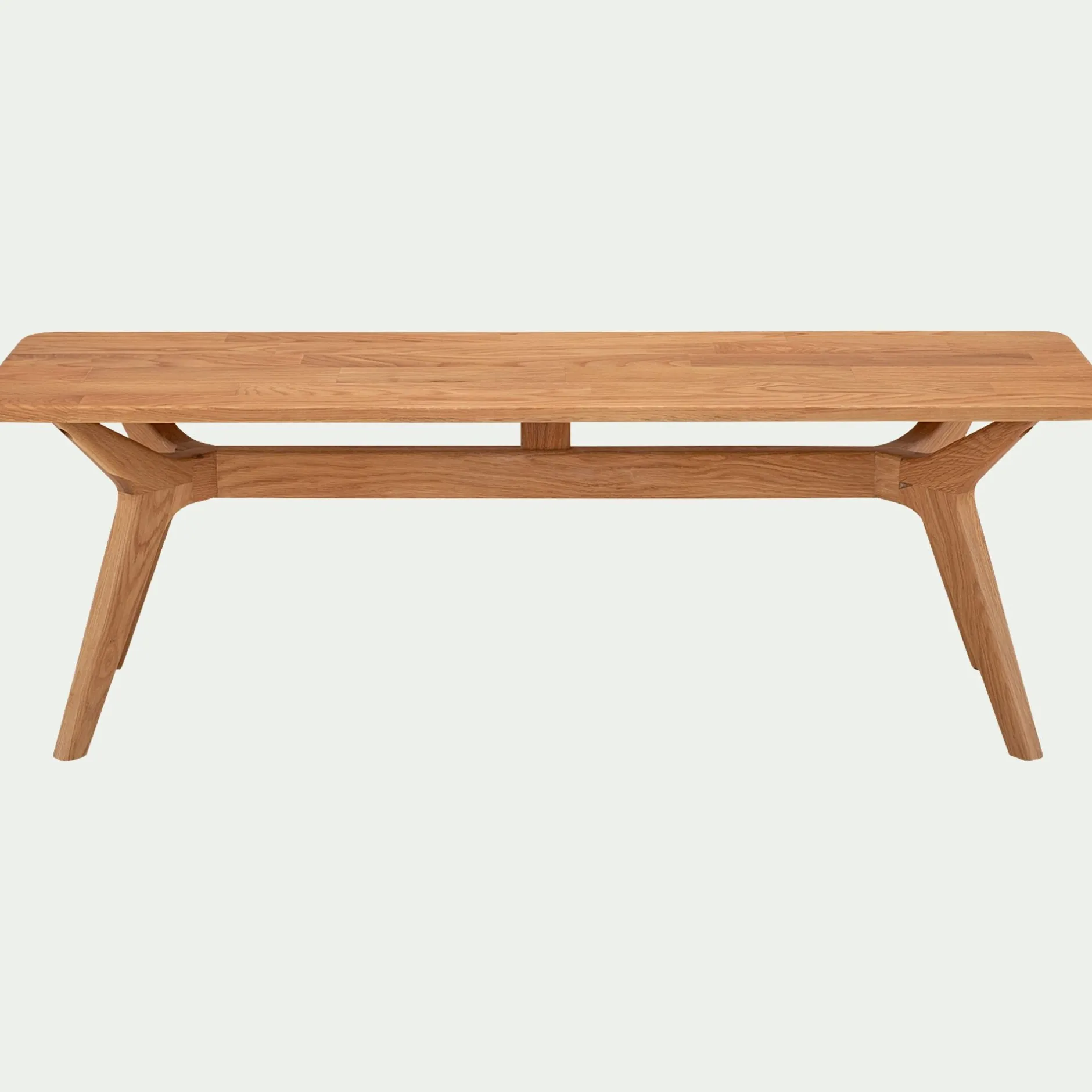 Tiroir Et Bout De Lit|Tabouret*alinea Banc en chêne massif vernis naturel L130cm - Bois clair