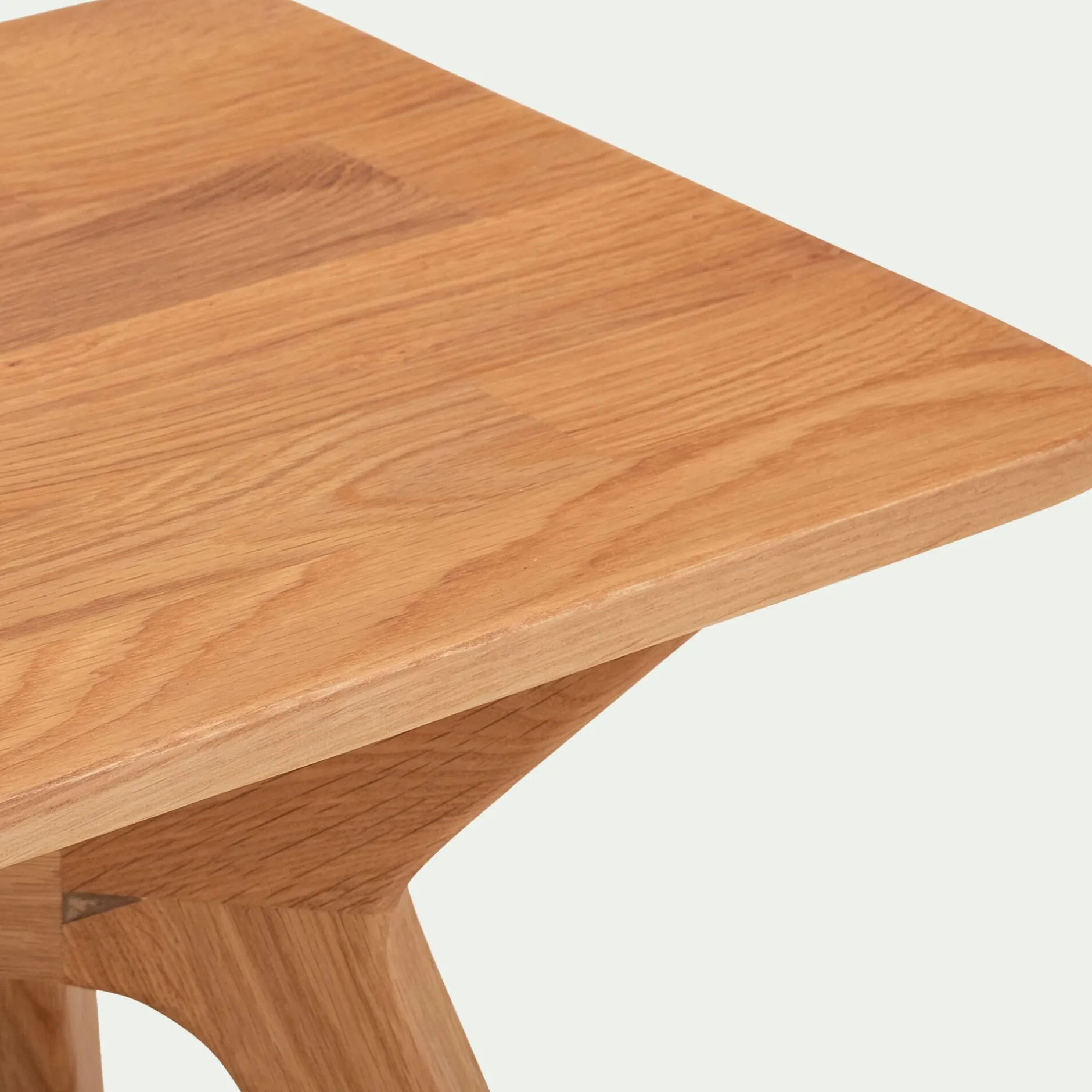 Tiroir Et Bout De Lit|Tabouret*alinea Banc en chêne massif vernis naturel L130cm - Bois clair