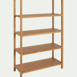 Bibliothèque Et Étagère*alinea Bibliothèque 4 étagères en chêne L90xl35,5xH143,5cm - Bois clair