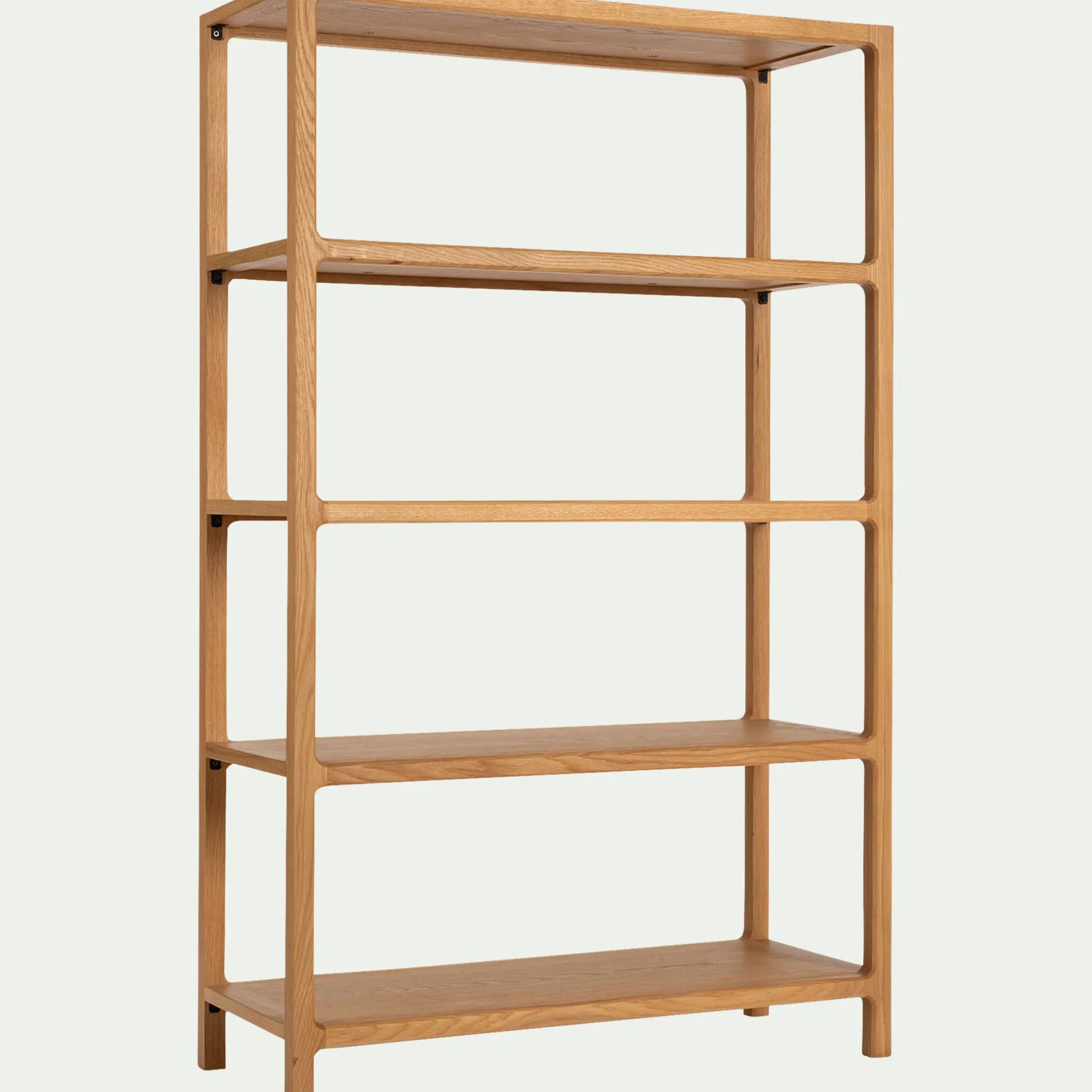Bibliothèque Et Étagère*alinea Bibliothèque 4 étagères en chêne L90xl35,5xH143,5cm - Bois clair