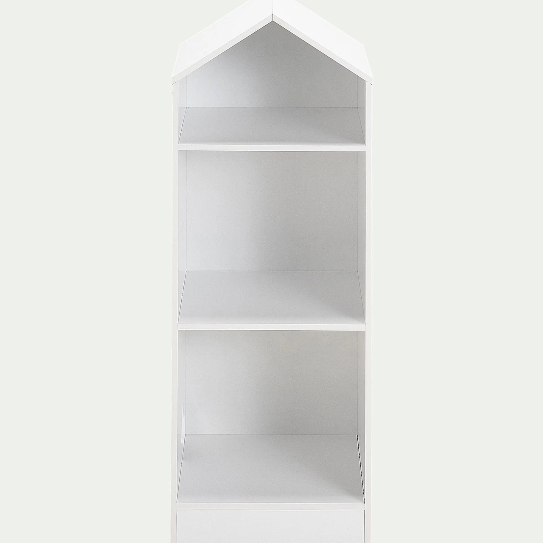 Bibliothèque Enfant|Bibliothèque Enfant*alinea Bibliothèque 2 étagères forme maison pour chambre enfant - Blanc