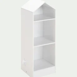 Bibliothèque Enfant|Bibliothèque Enfant*alinea Bibliothèque 2 étagères forme maison pour chambre enfant - Blanc
