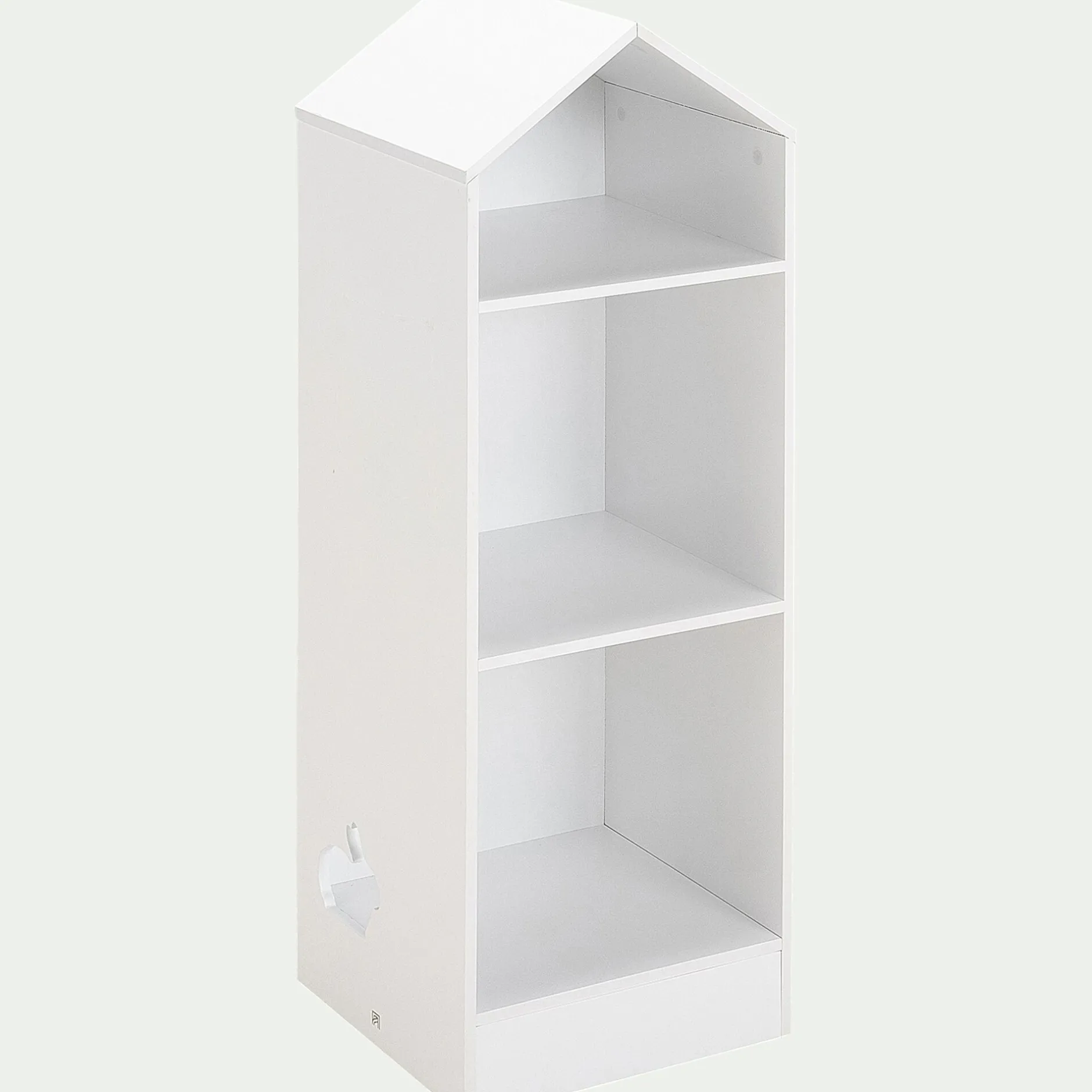 Bibliothèque Enfant|Bibliothèque Enfant*alinea Bibliothèque 2 étagères forme maison pour chambre enfant - Blanc