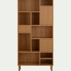 Bibliothèque Et Étagère*alinea Bibliothèque déstructurée en bois L90xH190cm - Bois clair