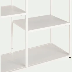 Bibliothèque Et Étagère*alinea Bibliothèque en acier - Blanc