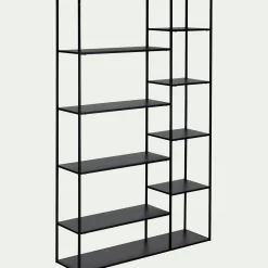 Bibliothèque Et Étagère*alinea Bibliothèque en acier - Noir