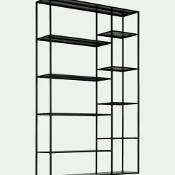 Bibliothèque Et Étagère*alinea Bibliothèque en acier - Noir