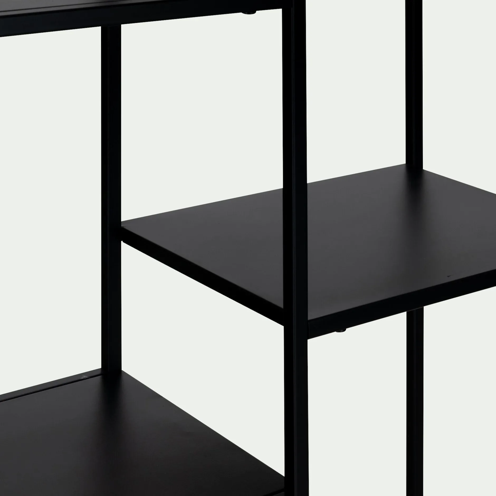 Bibliothèque Et Étagère*alinea Bibliothèque en acier - Noir