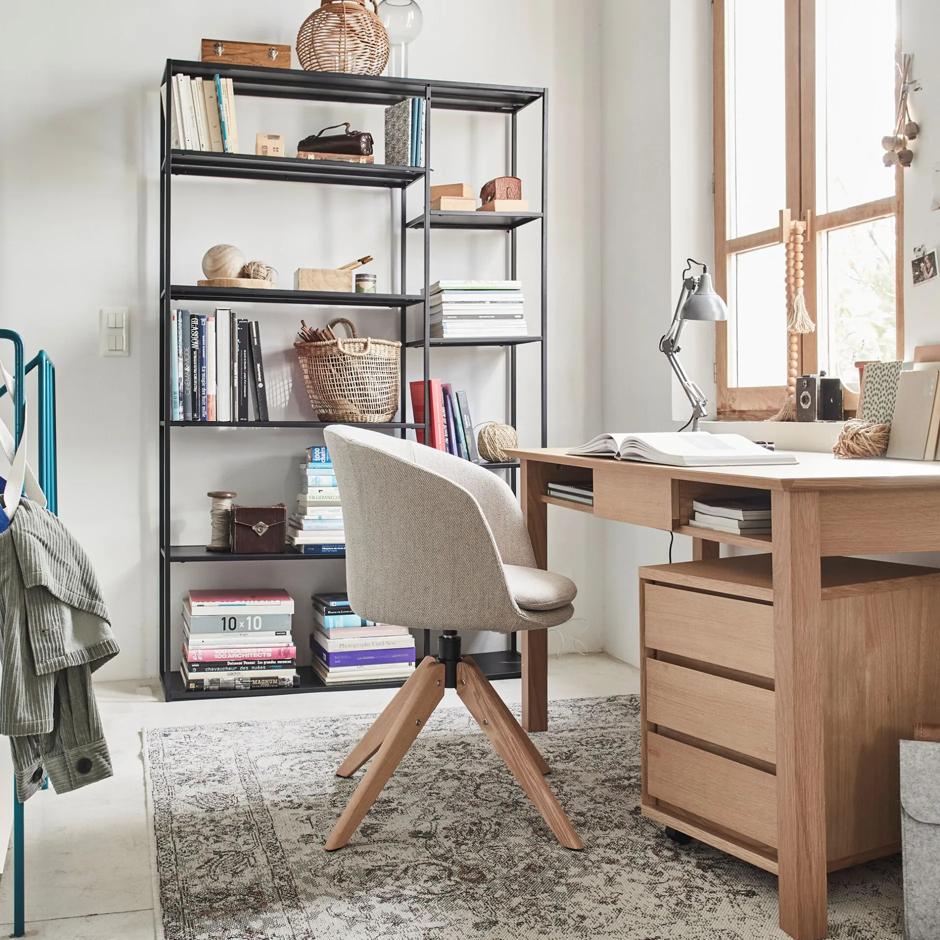 Bibliothèque Et Étagère*alinea Bibliothèque en acier - Noir