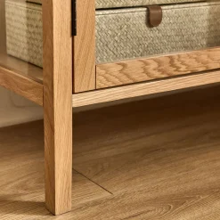 Buffet|Bibliothèque Et Étagère*alinea Bibliothèque en chêne et verre - Bois clair