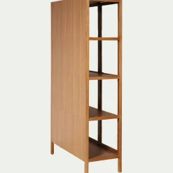 Buffet|Bibliothèque Et Étagère*alinea Bibliothèque en chêne et verre - Bois clair