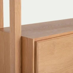 Bibliothèque Et Étagère*alinea Bibliothèque en chêne massif L118xl42xH192cm - Bois clair