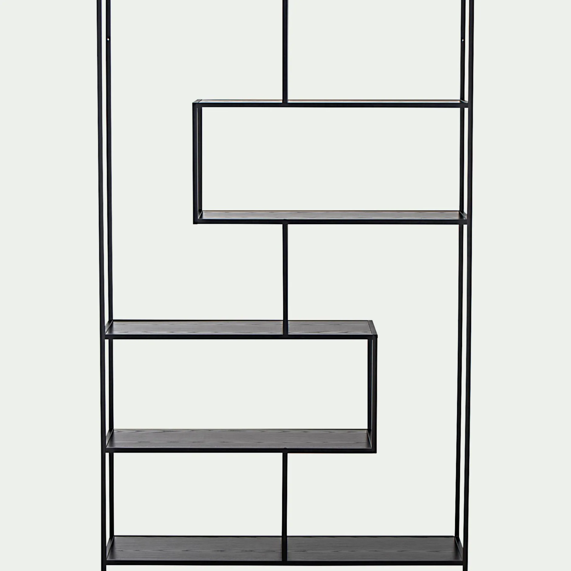 Bibliothèque Et Étagère*alinea Bibliothèque en métal et en bois - Noir