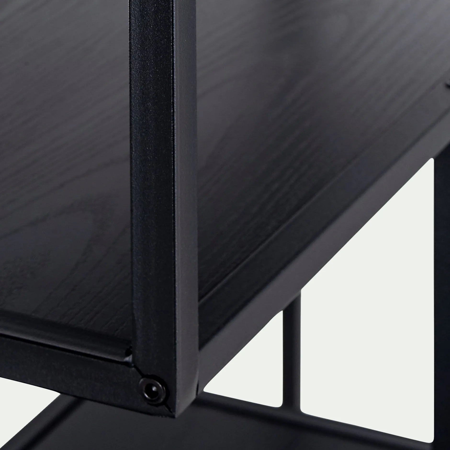 Bibliothèque Et Étagère*alinea Bibliothèque en métal et en bois - Noir