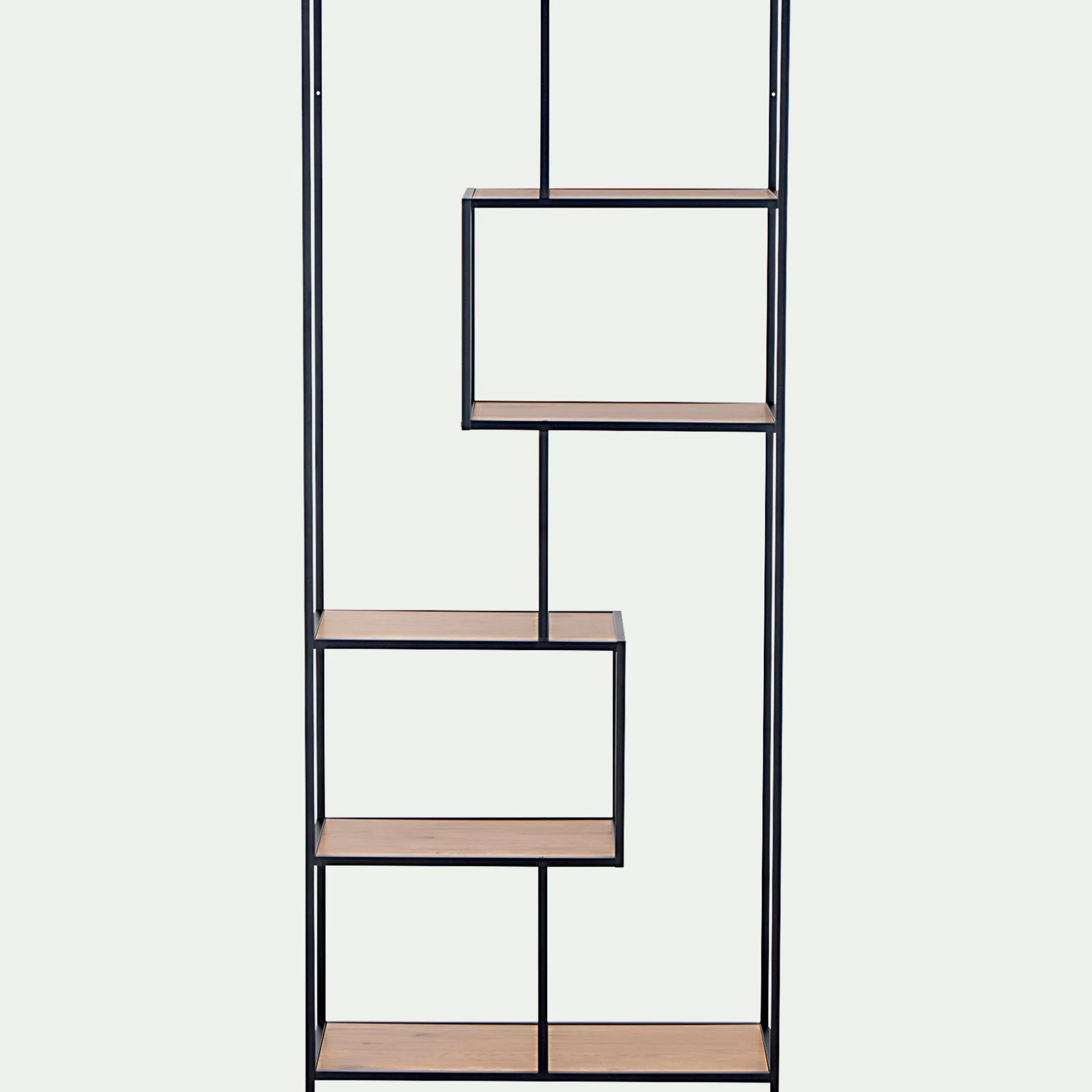 Bibliothèque Et Étagère*alinea Bibliothèque en métal et en bois - Bois clair