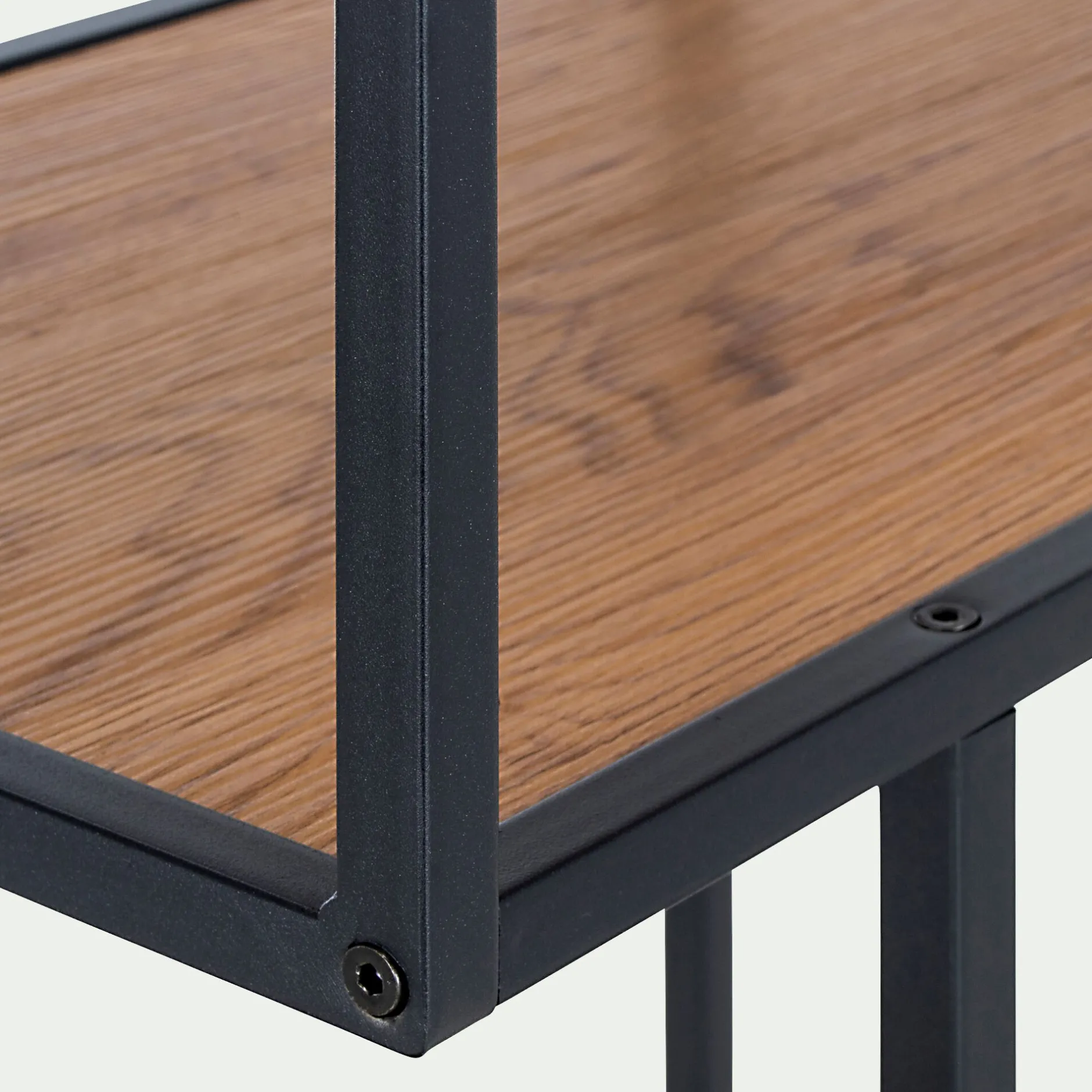 Bibliothèque Et Étagère*alinea Bibliothèque en métal et en bois - Bois clair