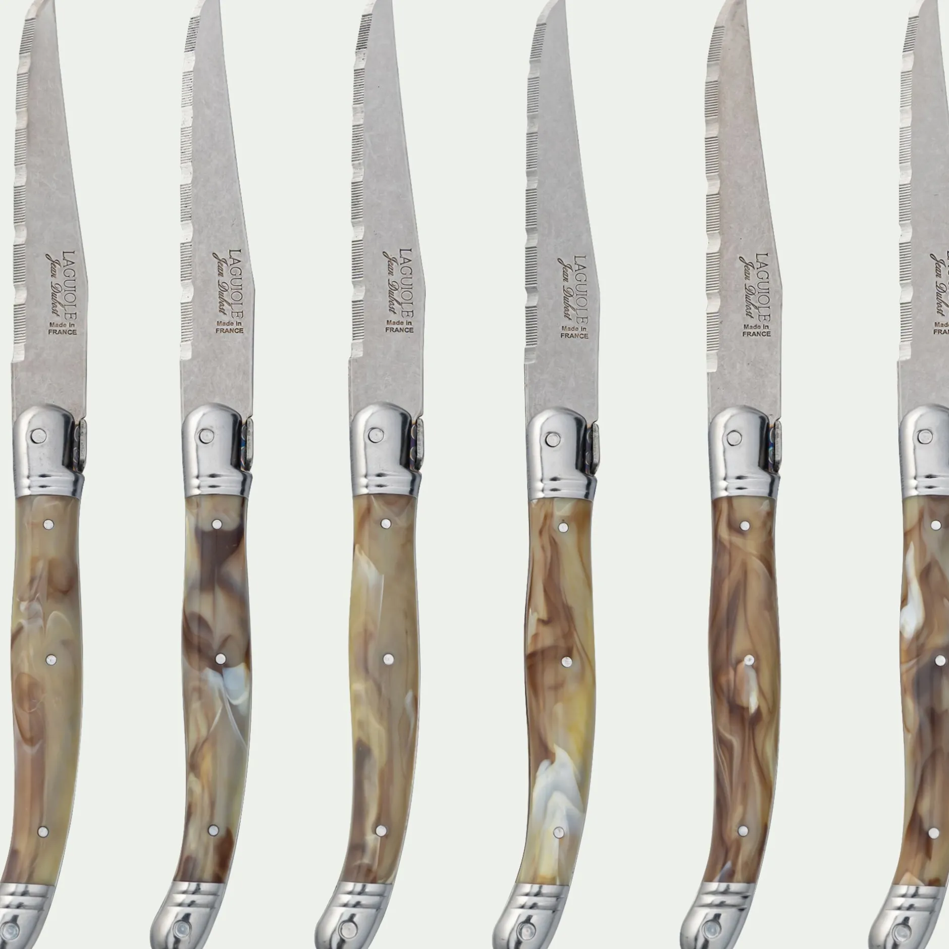 Couvert De Table*alinea Bloc de 6 couteaux à steak en inox - Argenté