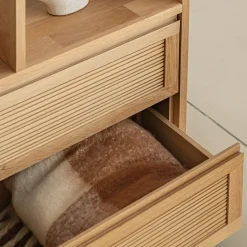 Rangement À Composer*alinea Bloc de 2 grands tiroirs L82cm Bois clair