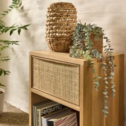 Rangement À Composer*alinea Bloc de 1 tiroir en chêne et raphia L40cm - Bois clair