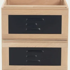 Rangement À Composer*alinea Bloc de 2 tiroirs en acier L40cm - Noir