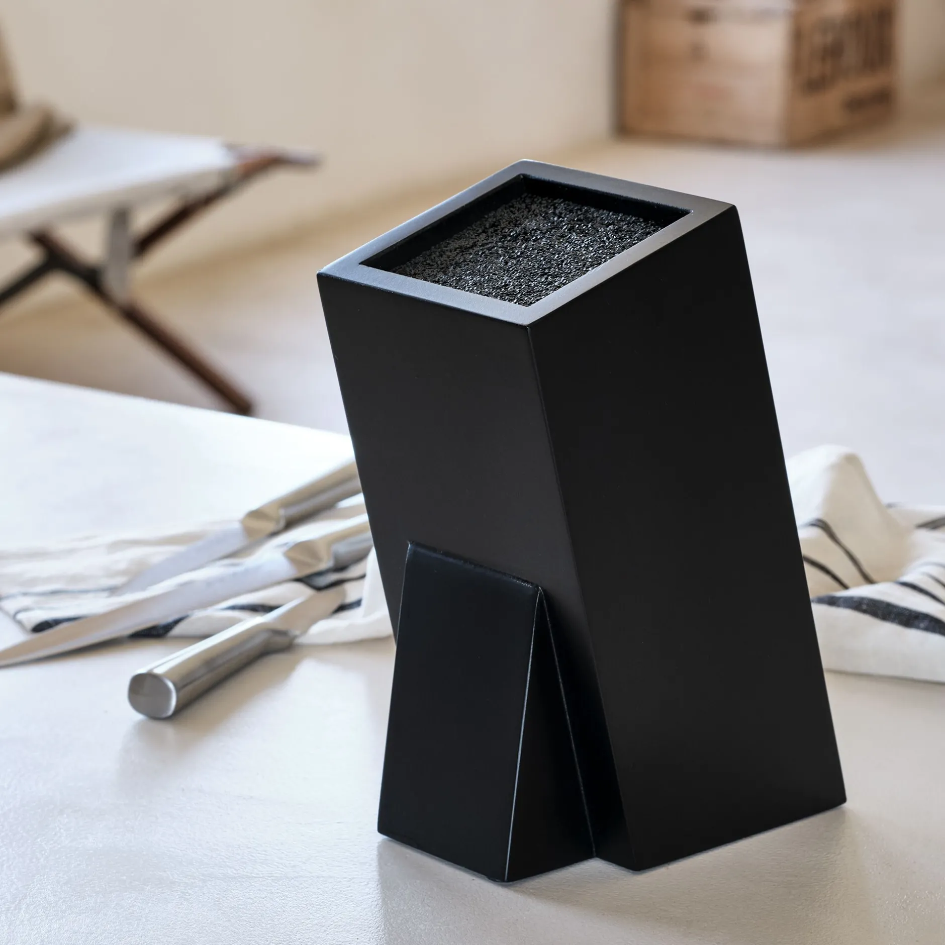 Couteau De Cuisine*alinea Bloc rangement de couteaux universel - Noir