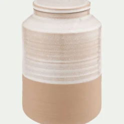 Bocal De Cuisine*alinea Bocal avec couvercle 1,95L en grès - Beige