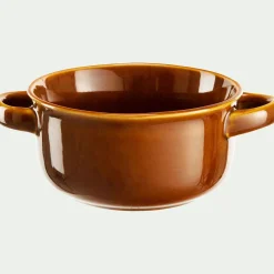 Vaisselle Petit Déjeuner|Bol*alinea Bol à soupe avec anse D13,5cm - brun rustrel Marron