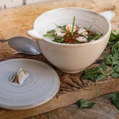 Vaisselle Petit Déjeuner|Bol*alinea Bol avec couvercle en grès D16,5cm - alpilles Beige