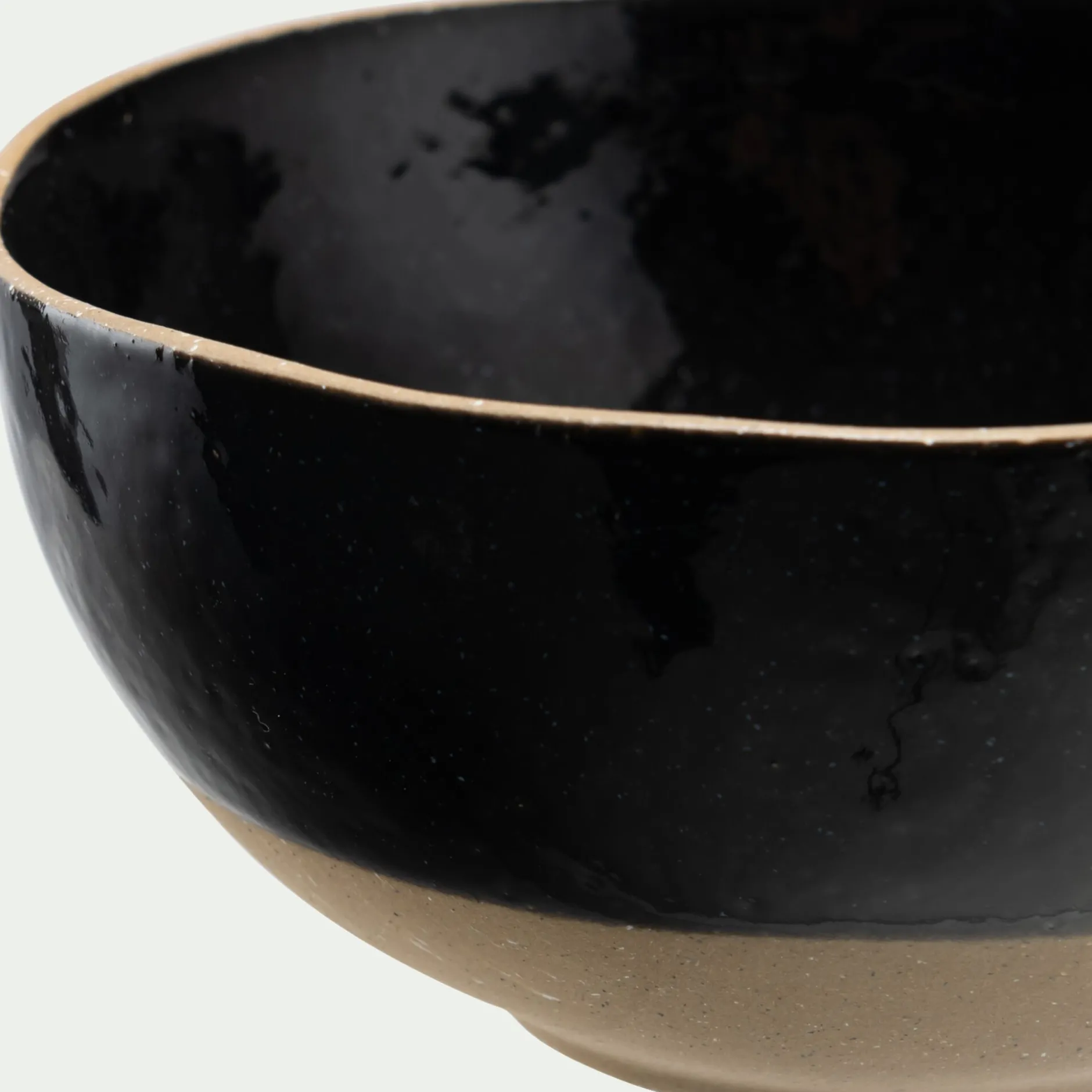 Vaisselle Petit Déjeuner|Bol*alinea Bol en grès recyclé D15,8cm - Noir