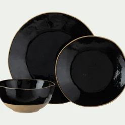 Vaisselle Petit Déjeuner|Bol*alinea Bol en grès recyclé D15,8cm - Noir