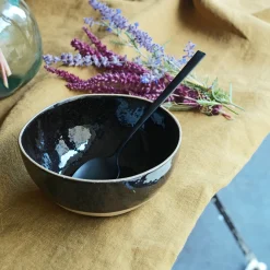 Vaisselle Petit Déjeuner|Bol*alinea Bol en grès recyclé D15,8cm - Noir