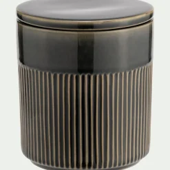 Décoration À Poser*alinea Boîte déco en grès D11xH13,5cm - Bleu