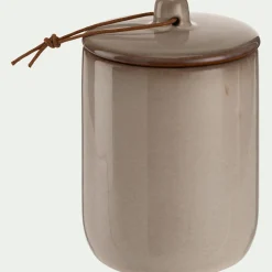 Décoration À Poser*alinea Boîte déco en grès H13,5cm - Gris