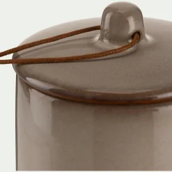 Décoration À Poser*alinea Boîte déco en grès H13,5cm - Gris