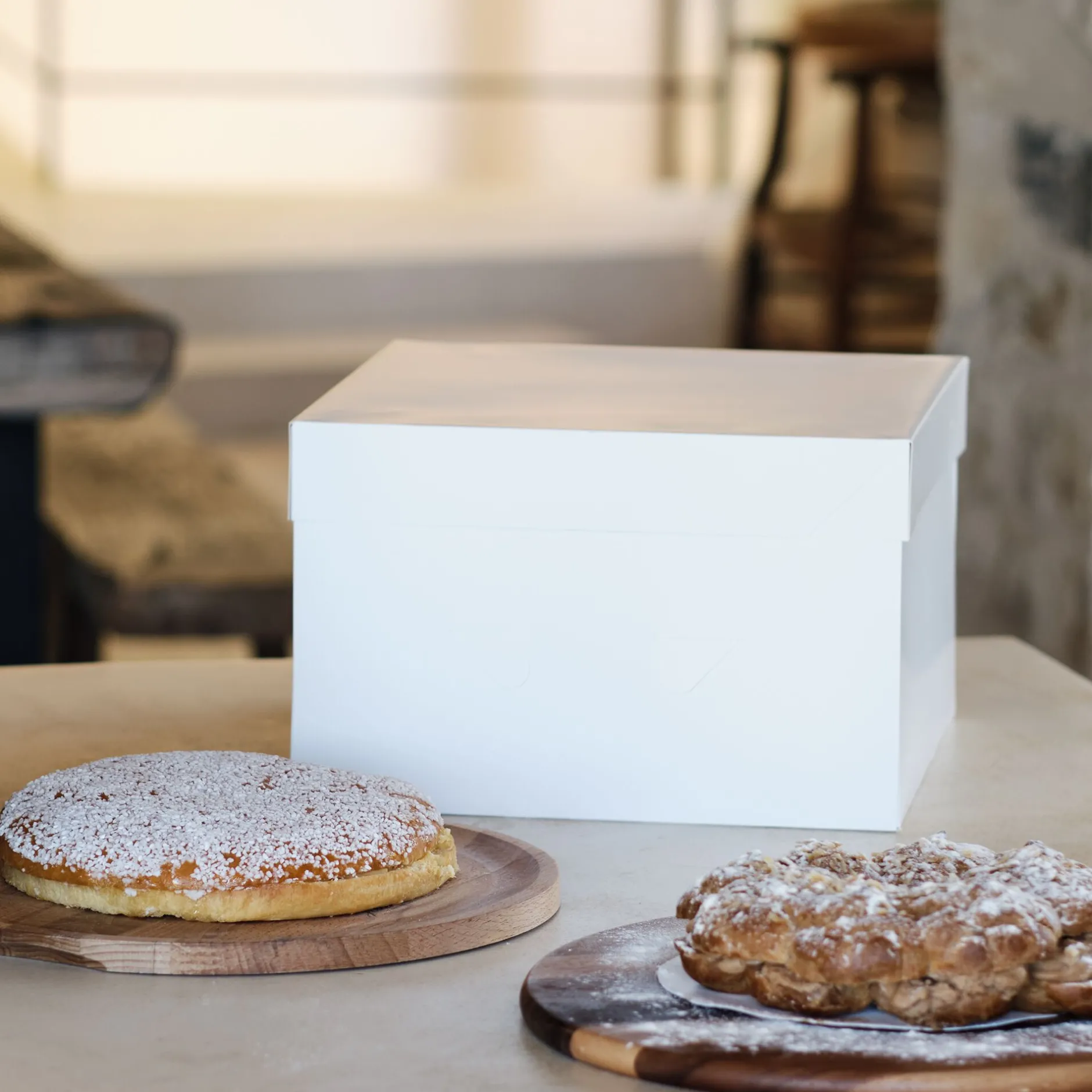 Ustensile Pour Pâtisserie*alinea Boîte pâtissière L30,4xl30,4xH20cm - Blanc