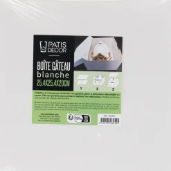 Ustensile Pour Pâtisserie*alinea Boîte pâtissière L25,4xl25,4xH20cm - Blanc