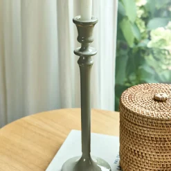 Bougeoir|Bougie Et Photophore De Noël*alinea Bougeoir en aluminium H31,5cm - Blanc