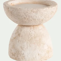 Bougeoir*alinea Bougeoir en ciment H15xD15,3cm - Beige
