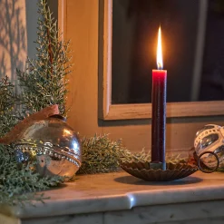 Décoration De La Table De Noël|Bougie Et Photophore De Noël*alinea Bougeoir plat en fer H5,5cm - Doré