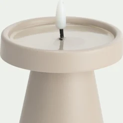 Bougie*alinea Bougie à LED D9xH10cm - sable Beige