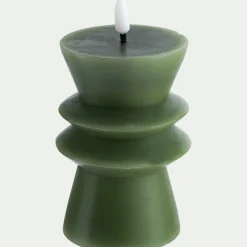 Bougie|Bougie Et Photophore De Noël*alinea Bougie à LED D7,7xH14,6cm - Vert