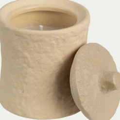 Bougie*alinea Bougie déco en grès H11cm - sable Rose