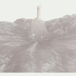 Bougie*alinea Bougie fleur D14,5cm - gris