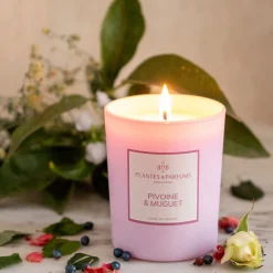 Bougie*alinea Bougie parfumée senteur Pivoine Muguet 180g