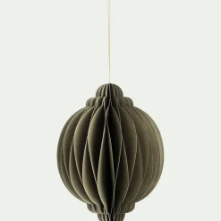 Boule De Noël*alinea Boule de Noël en papier D6cm - Vert