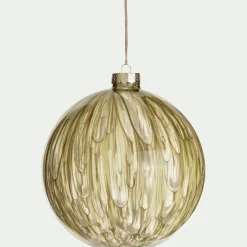 Boule De Noël*alinea Boule de Noël en verre D15cm - Vert