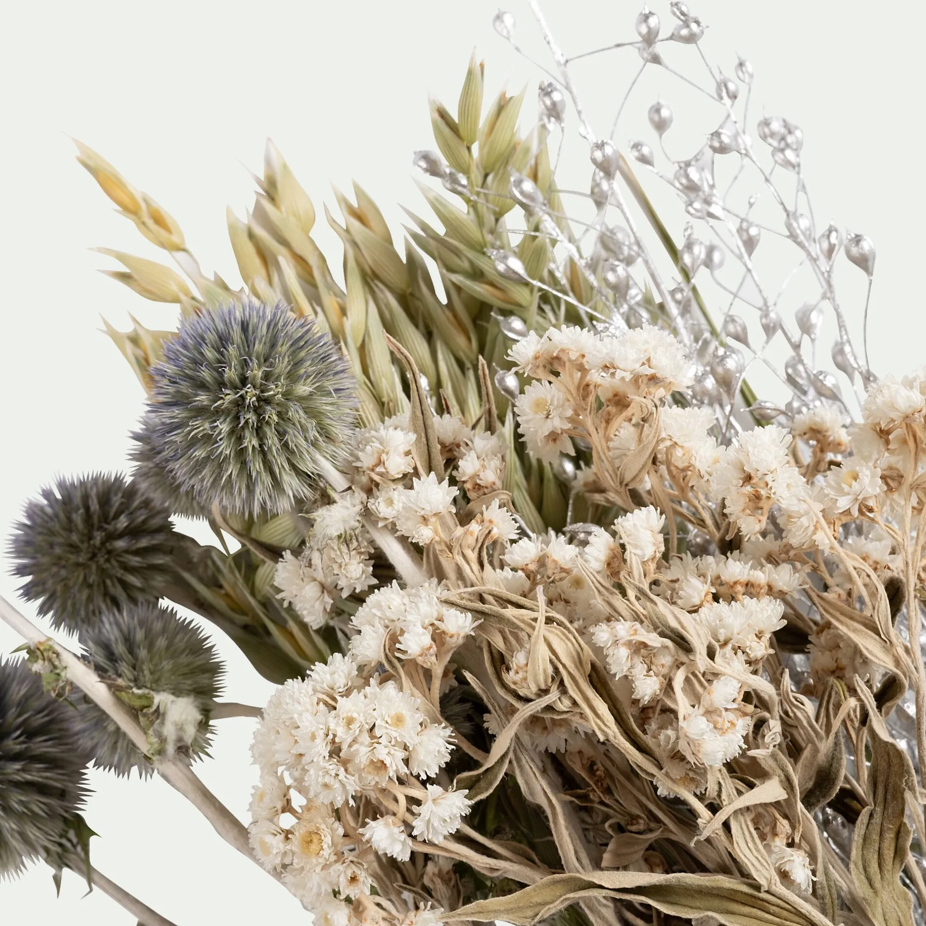 Fleurs Séchées|Décoration De La Table De Noël*alinea Bouquet de fleurs séchées 35cm - Bleu